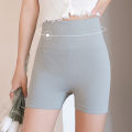 Safety pants, anti-walking underwear, two-in-one leggings, insurance shorts, women's summer thin non-curling, high-waisted, belly and hip lifting.