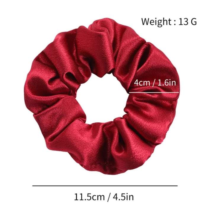 5Pcs/Set%20Matte%20Small%20Intestine%20Hair%20Ring%20Silky%20Satin%20Hair%20Scrunchies%20Simple%20Versatile%20Ponytail%20Holder%20Sweet%20Solid%20Color%20Headwear%20-%20Image%203