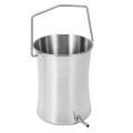 2L Health Stainless Steel Enema Bucket Suitable for Cleansing Reusable Constipation Cleaning Detoxification Cleansing Enema Set with 4 Nozzles. 