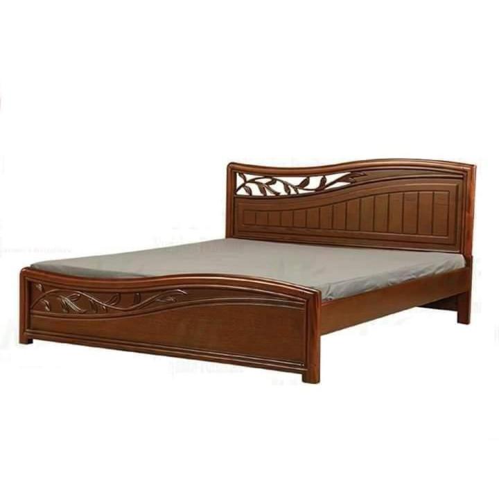 Malaysian Process Wood Stylish Khat/Bed Double Size