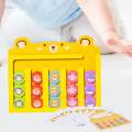 Slide Puzzle Color Shape Busy Board Wooden Puzzle for Toddlers Slide Puzzle. 