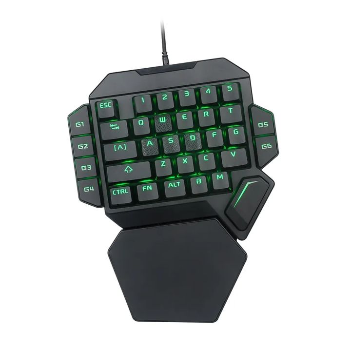 Mini One-Handed Mechanical Gaming Keyboard K50 RGB Backlit Portable Mini Gaming Keypad Game Controller for PC PS4 Xbox Gamer