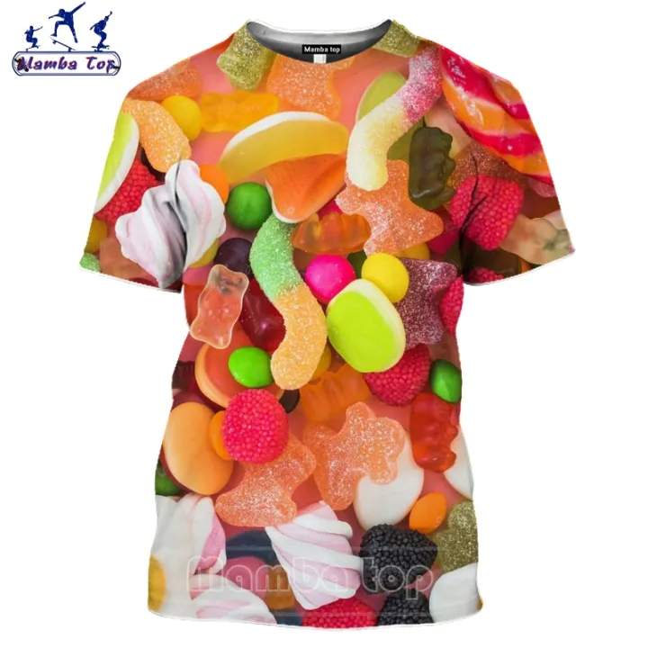 Mamba%20Top%203D%20Print%20Food%20Candy%20T%20Shirt%20Men%20Short%20Sleeve%20Women%20Tshirt%20Romantic%20Sweet%20Love%20Tee%20Color%20Chocolate%20Heart%20Pattern%20Design%20-%20Image%203