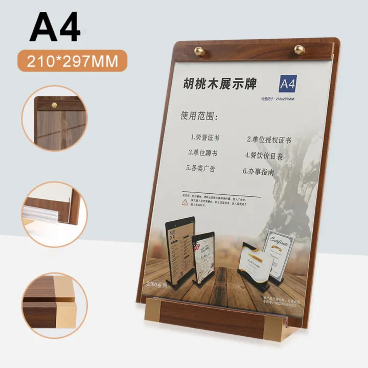 A4/A5%20Size%20Menu%20Clipboard%20Lightweight%20Solid%20Walnut%20Wooden%20Display%20Board%20High-grade%20Price%20List%20Holder%20for%20Coffee%20Shop%20Restaurant%20-%20Image%209