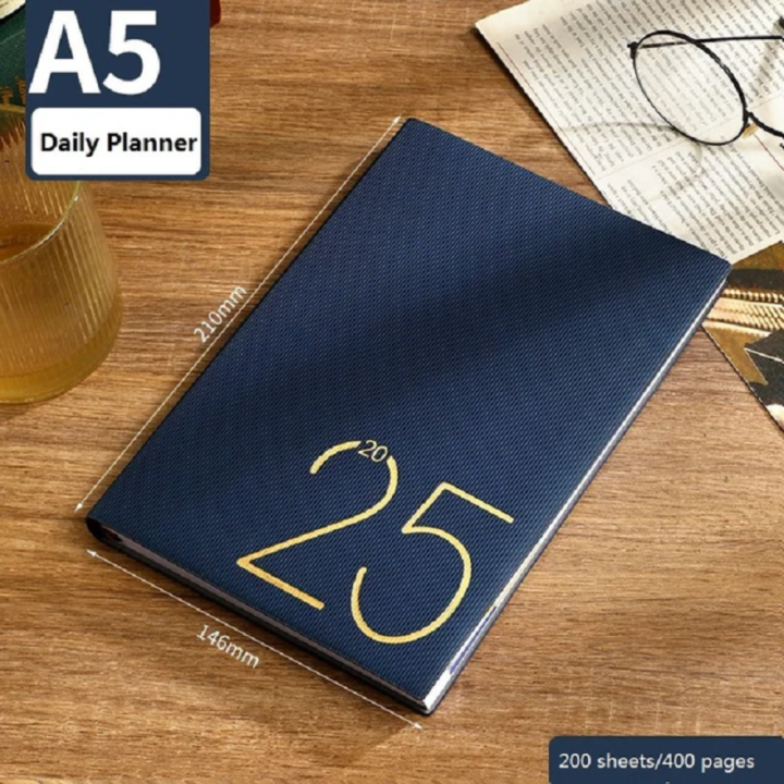 One%20Page%20Per%20Day%20Planner%20High%20Quality%20PU%20Cover%20365%20Days%20Notebook%202025%20Edition%20A5%20Size%20Agenda%20for%20Work%20Office%20Professional%20-%20Image%204