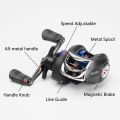 Fishing Reel Left Right Hand Baitcasting Reel Adjustable Brake System 8kg. 