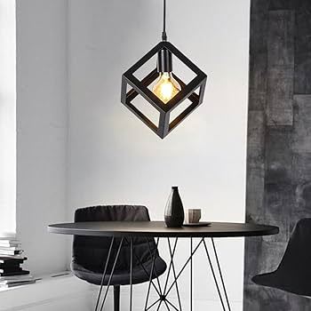 Modern%20Iron%20Ceiling%20Pendant%20Lamp%20Shade%20Black%20Square%20Shape%20(Bulb%20not%20Included)%201Pcs%20-%20Image%202