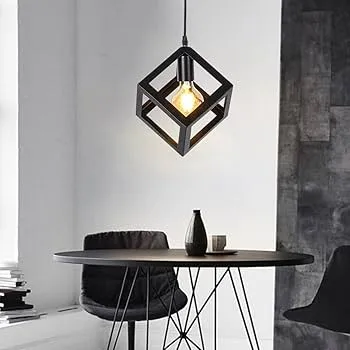 Modern%20Iron%20Ceiling%20Pendant%20Lamp%20Shade%20Black%20Square%20Shape%20(Bulb%20not%20Included)%201Pcs%20-%20Image%202