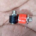 1Pair- FEMALE Banana SOCKET 4mm Lantern Head RED & BLACK Socket Screw Terminal Cables Connector. 