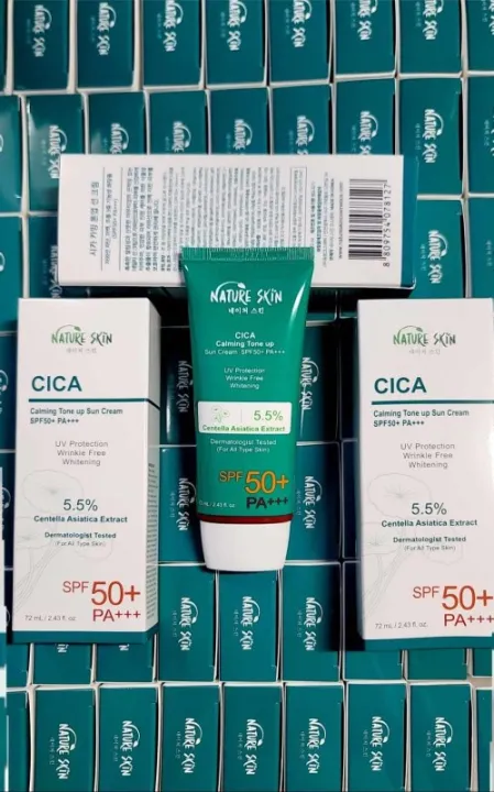 Nature%20Skin%20Cica%20Calming%20Tone%20Up%20Sun%20Cream%20SPF50+%20PA+++%2072ml%20-%20Image%203