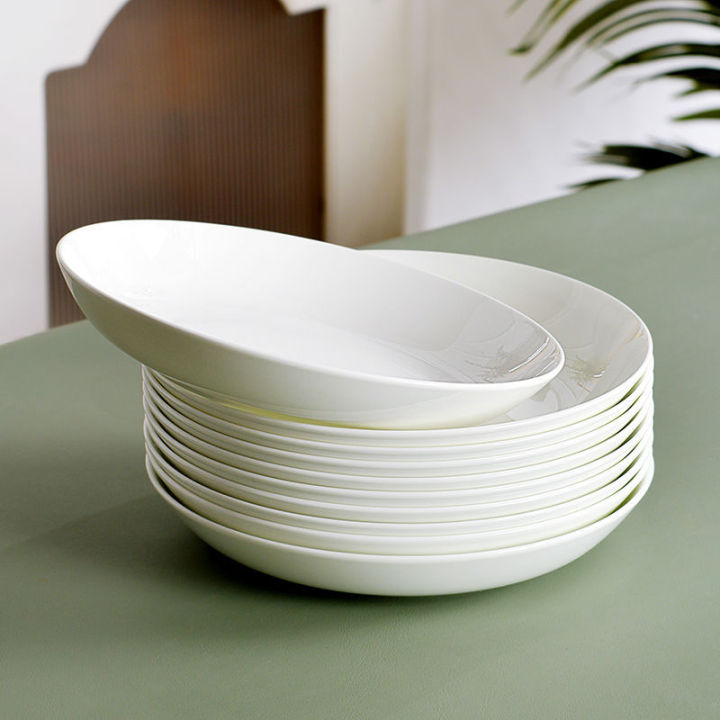 Dish%20Dinner%20Plate%20Household%20White%20Lead-Free%20Bone%20China%20Dish%20Cooking%20Plate6Deep%20Plates%20White%20Porcelain%20Meal%20Tray%20Disc%20Ceramic%20Dinner%20Plate%20-%20Image%205