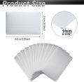 5/10Pcs 1mm Thick Stainless Steel Blank Metal Business Cards Laser Engraving Stainless Cards Customer DIY Gift Plate Blank Cards.