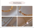 Trendy Fashionable Pearl Leaf Chain Golden Bracelets for Girls Charm Jewelry - Bracelet for Women Simple Fashion New Collection. 