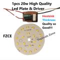 1 set 20 Watt LED palte & Driver AC 220V 20W LED Light Bulbs Driver Circuit Board For 20 Watt SMD LED Chip for high quality led bulb energy saveings led light kit 20 Watt LED palte & Driver AC 220V 20W LED Light Bulbs Driver Circuit Board For 20 Wat. 