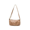 Women's Fashion Handbags Retro Solid Color Pleated Bag PU Leather Shoulder Underarm Bag Casual Women Hobos Handbags.