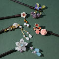 Ebony Tassel Step Shaking Hairpin Chopstick Hair Stick Chinese Style Vintage Wooden Hairpin Hair Ornament Hair Accessories Bayline.