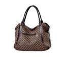 Fashion Large Soft Leather Ladies Bag European and American Retro Ladies Large Capacity Shoulder Handbag PU Material.