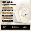 Bluetooth 5.4 Business Earphone Wireless Single Headphone with HD Mic Ear Hook HiFi Stereo Music Earbud for Xiaomi Samsung Phone.