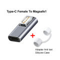 USB Type C Magnetic PD Adapter for Magsafe 1 2 MacBook Air Pro Led Indicator Fast Charging Magnet Plug Converter. 