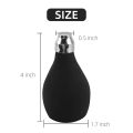 Powder Spray Bottle, Refillable Silicone Powder Dispenser Empty Powder Container for Baer, Durable Black Powder Sprayer for Loose Powder, Bath Powder. 