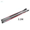 Universal Car Side Skirts Extension splitters Body Kit Rocker Panel Extensions Replacement, High Performance, Premium, Car Accessories,Durable , Carbon. 