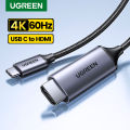 UGREEN USB C HDMI Cable Type C to HDMI 4K for iPhone 15 TV Converter MacBook Air iPad Samsung Pixelbook XPS USB C HDMI Adapter. 