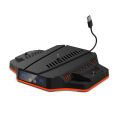 Dual Controller Charger With LED Indicator Lights RGB Cooling Base Compatible With PS5/PS5 Slim Host Digital Optical Drive Version.