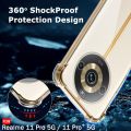 For Realme 11 Pro 5G / Realme 11 Pro Plus 5G / Narzo 60 Pro Shock-Resistant Flexible TPU Gasbag Protection Rubber Soft Silicone Anti Dropping Phone Cover.