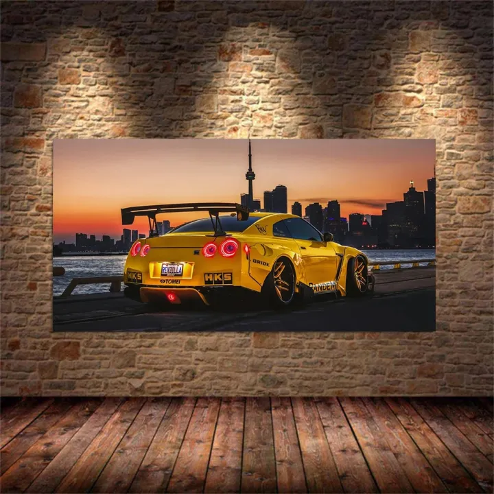 Car%20Wall%20Art%20Picture%20GTR%20R34%20VS%20Supra%20Vehicle%20Modern%20Canvas%20Painting%20Poster%20and%20Print%20for%20Living%20Room%20Bedroom%20Home%20Decor%20-%20Image%202