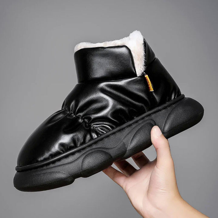 Winter%20Home%20Slippers%20Men's%20Cotton%20Shoe%20Soft%20Upper%20Slip-on%20Plus%20Velvet%20Comfortable%20Waterproof%20Outdoor%20Snow%20Shoes%20All-match%20Warm%20-%20Image%206