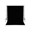 Background 8x12ft Non-Woven Fabric Solid Color Black Screen Photo Backdrop Studio Photography.