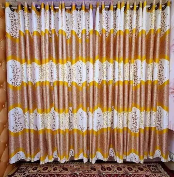Synthetic%20Satin%20Home%20Decor%20Panel%20With%20Leaf%20Pattern%20Curtain%20Porda%20-%20Image%203