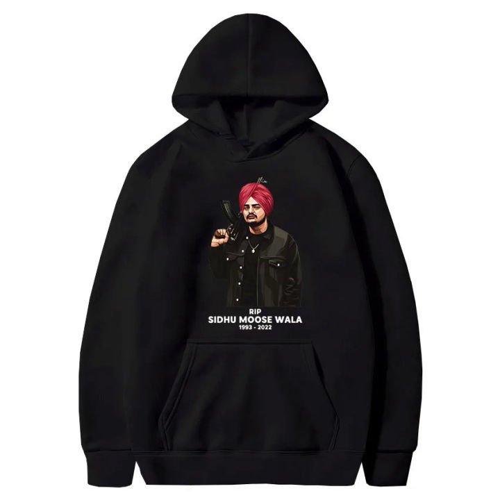 Sidhu Moosewala Hoodies 2022 RIP Moose Wala Fans Hooded High Quality Long Sleeve Pullover Casual Oversized Soft Men's Clothing