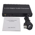 5.1CH Digital Audio Converter SPDIF Input To 5.1 Channel Audio Digital Sound Decoder Converter Compatible For DOLBY Decoding. 