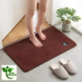 Bathroom Anti-slip Floor Mat Polyester Fiber Carpet Bath Rug Soft Door Non-slip Foot Cushion Super Water Absorption 40x60cm. 