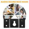 DIY Audio Sound Box Speaker Wall Mount Iron Hook Hanger Plate 5PCS.
