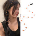 Cute Little Flower Braid Fairyism Hair Chain Flower Small Hairpin Summer Versatile Side Tassels Hair Rope. 