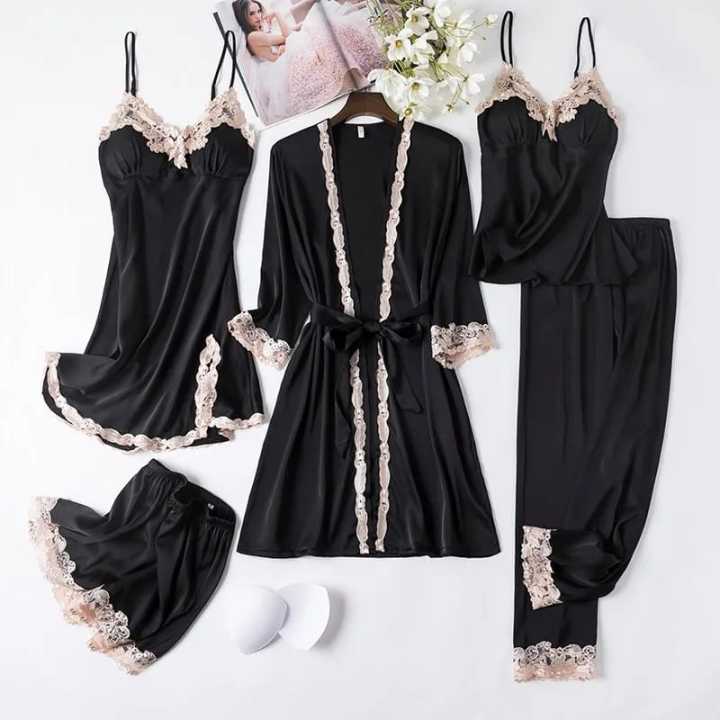 Beautiful photo sleep satin hot ladies women sexy night dress