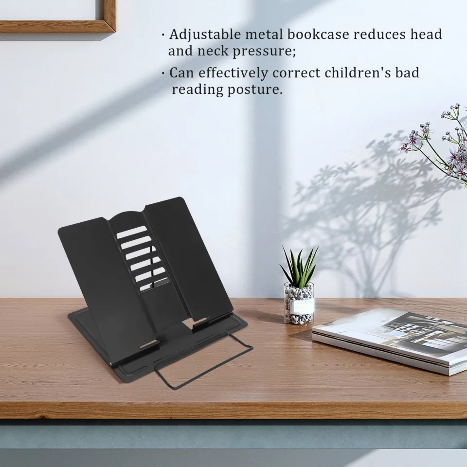 Readaeer Portable Book Holder 180° Adjustable Book Stand For Reading