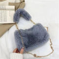 Handbag Fashion Bag Portable Plush Bag Shoulder Bags Plush Handbag Fashion Plush Crossbody Bag Plush Bag. 