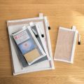 A6/A5/A4Mesh Zipper Pouch Document Bag Waterproof Zip File Folders School Office Supplies Pencil Case 1 PC Cosmetic Makeup Bags.