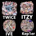 Kpop Girls GIDLE TWICE ITZY Kep1er Mamamoo Stickers New Album Cute Kpop Girl Group Idol Star Stickers Set Fans Gift.
