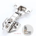 4Pcs Hinge Stainless Steel Hydraulic Cabinet Door Hinges Damper Buffer Soft Close Kitchen Cupboard Furniture Full/Embed. 