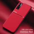 xprmy for Vivo V20SE / Y70 Phone Case Rubbed Pattern Shelll Support Car Twill Ultra Thin Shockproof Back Cover.