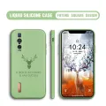 BILI for OPPO Find X2 Pro Back Cover Simple Antlers Ultra Thin Soft Luxury Square Multicolor Liquid Silicone Phone Case. 