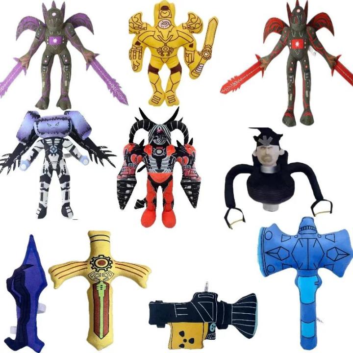 Skibidi Toilet Titan Clockman Upgrade Plushie Titan Compute Man Drillman Plush Camera Man Titan TV Man Props Stuffed Toy