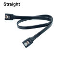 1PCS 50CM Right Angle Elobw 90 Degree Straight SATA Esata 3.0 III High Speed 6.0 Gbps Data Cable Locking Latch. 