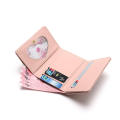Multi-Slot Cute Bunny Wallet Functional Three Fold Lady Wallet Cartoon Rabbit Card Bag Cartoon Three Fold Wallet for Student Accessory Money Clip Casual Use Gift Item Daily Carry. 