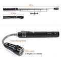 Aluminium Telescopic Magnetic Flexible Flashlight Magnetic Work Light 3 LED Aluminum Snake Light LED Flexible Tool Flashlight. 