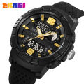 Skmei Men's Watches G style Mens Dual Display Electronic Quartz Watches Outdoor Sports 50M Waterproof LED Watch 2163. 